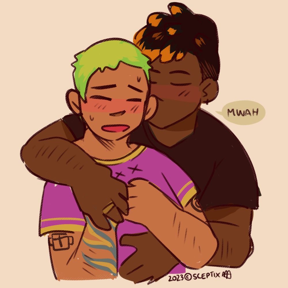 i'm probably drawing men kissing rn
