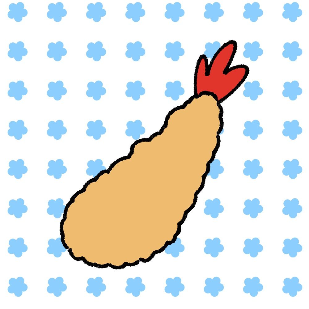 ふわふわのエビフライ