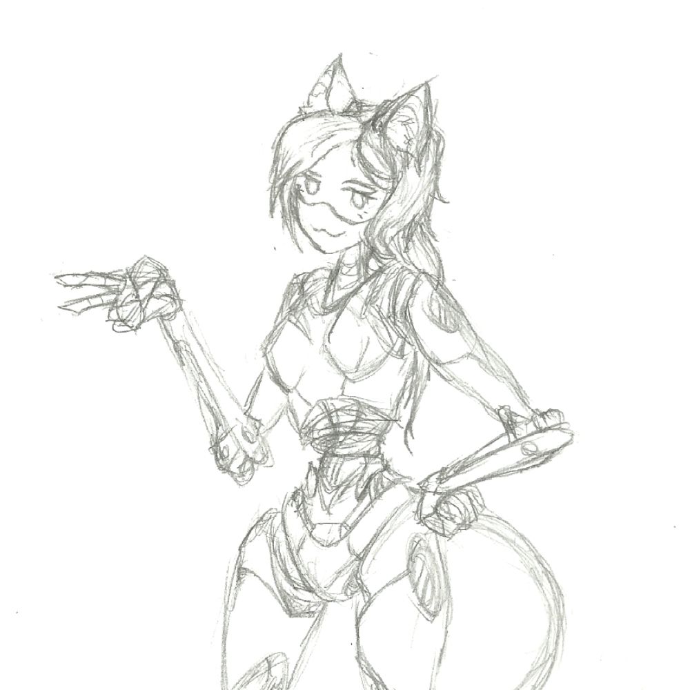 A weird cat robot
