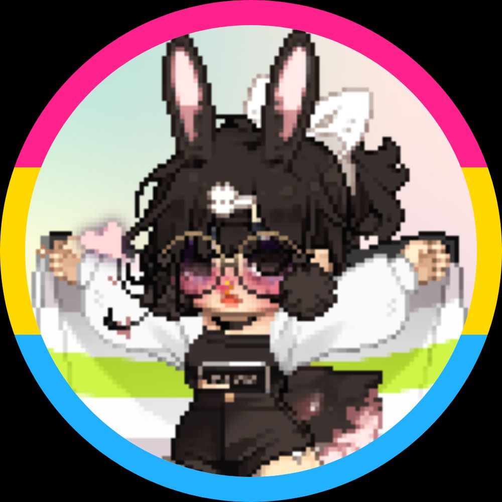bunnine 🩷💛🩵 if game dev