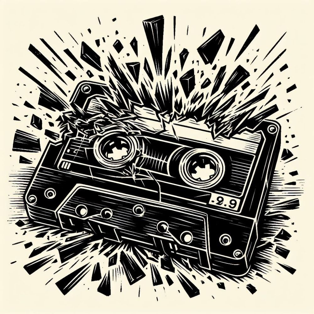 A blank cassette.