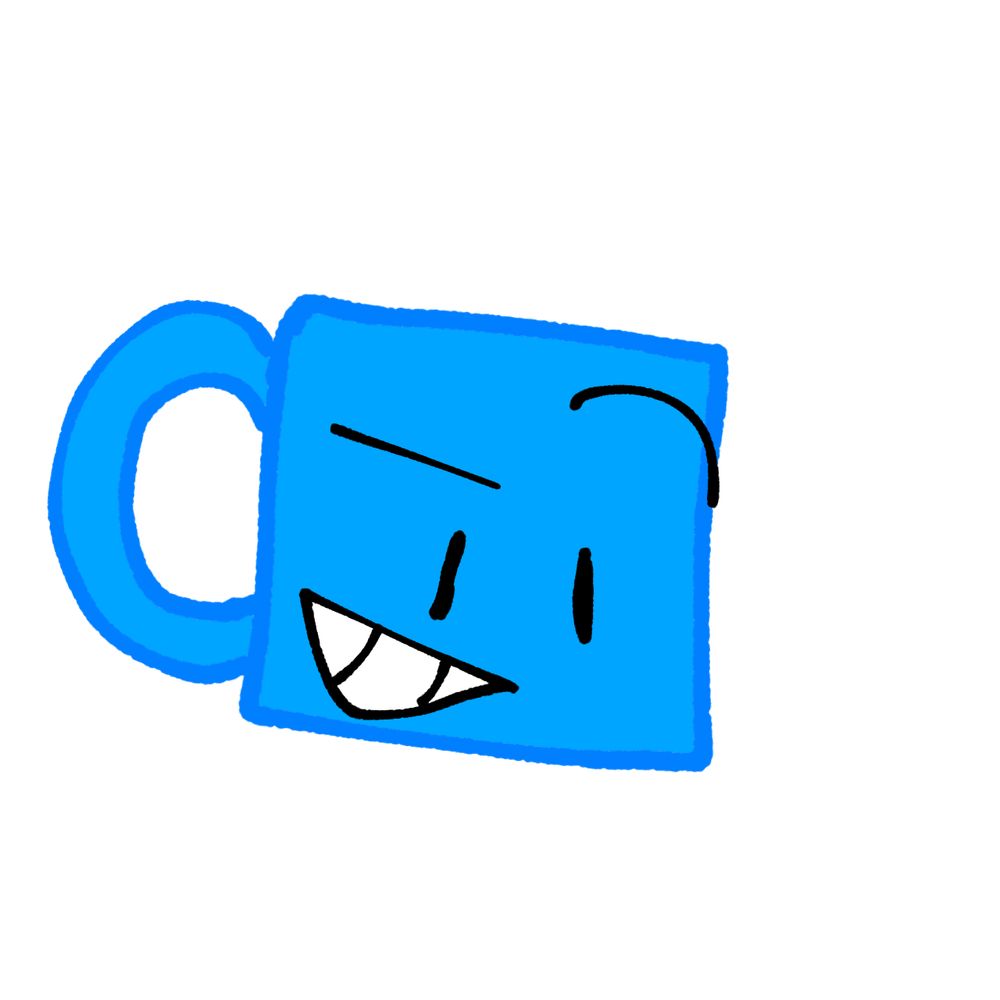 Blue Mug and Boba Tea