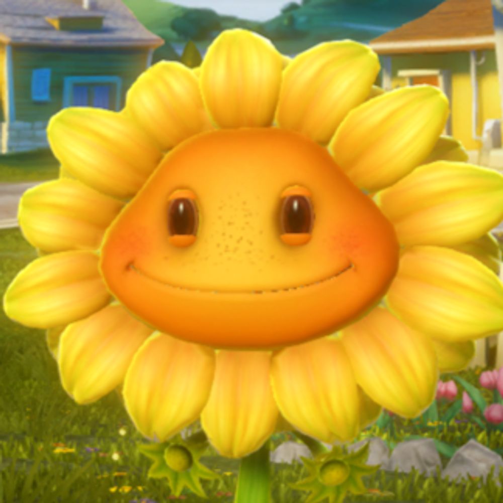 Sunflower from hit game PvZ
