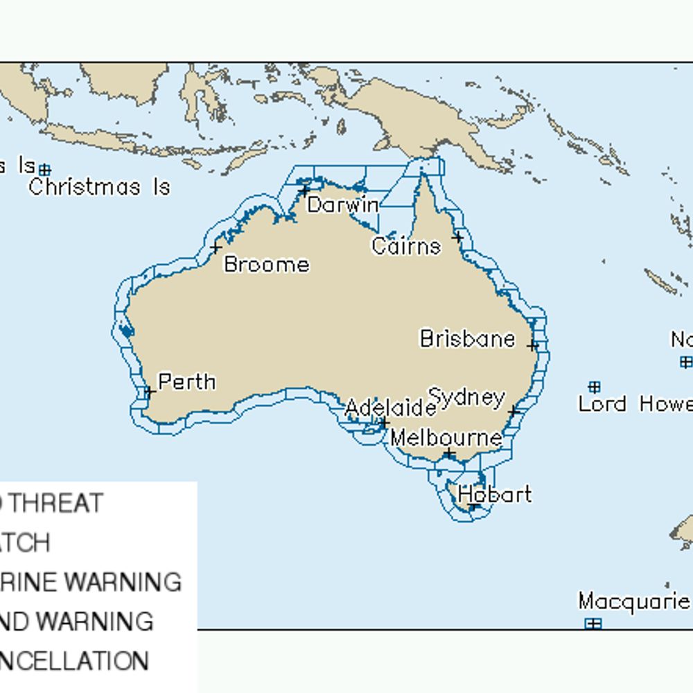 Aust Tsunami Warnings