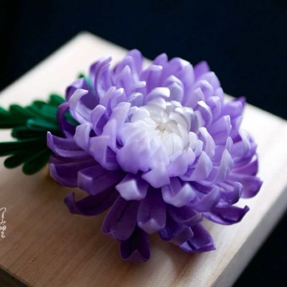 蒼菊　つまみ細工
