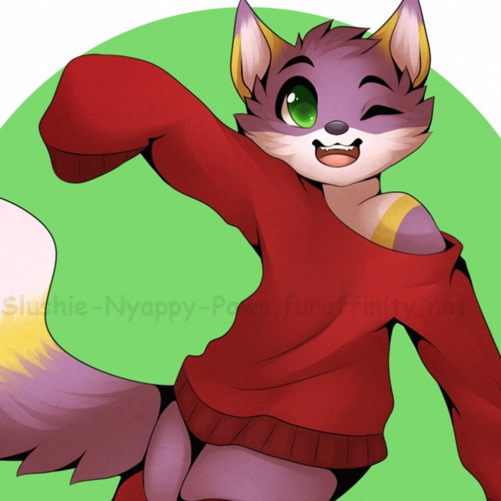 small purple fox