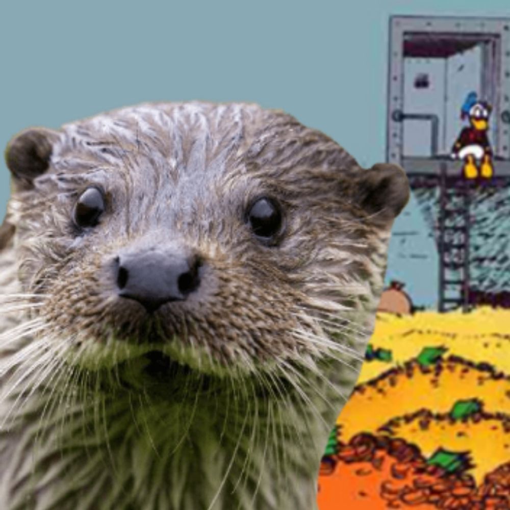 Otter mit Schotter 