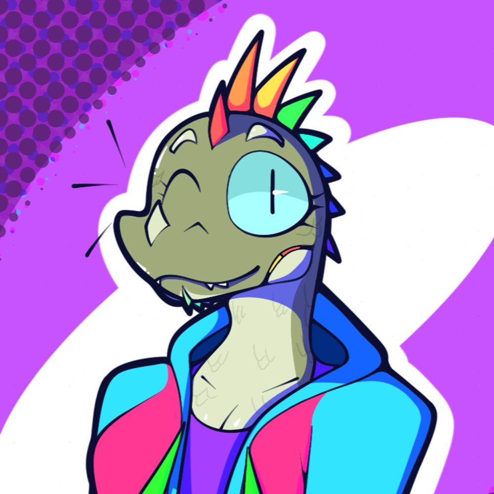 Neon the Rainbowguana