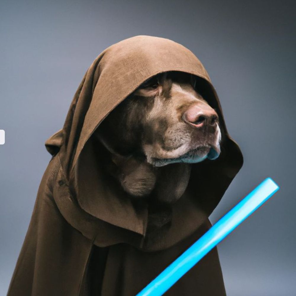 A Jedi Labrador