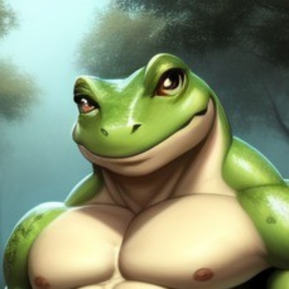 Croakis the breeding frog