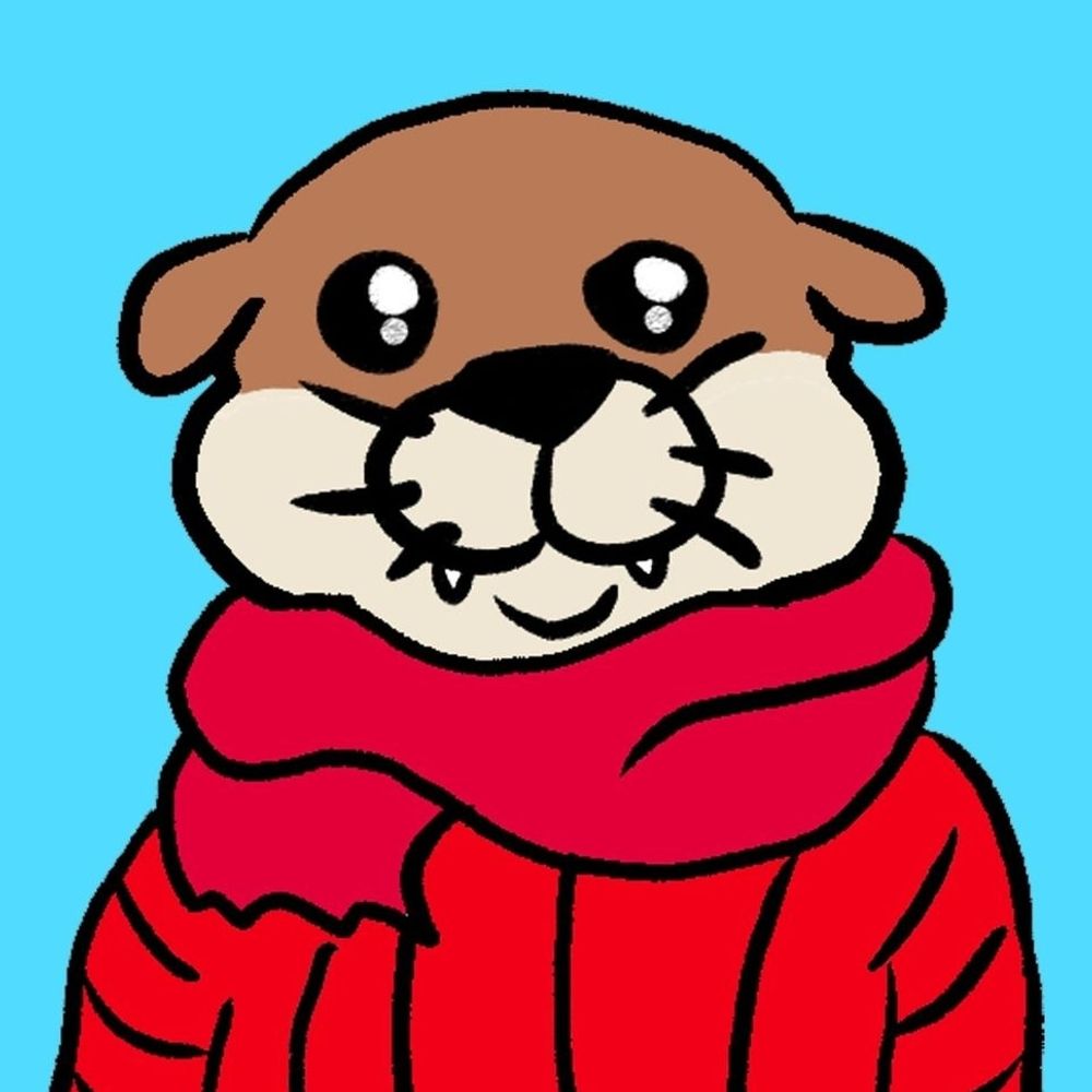 Lontra de casaquinho & cachecol 🦦🧥🧣