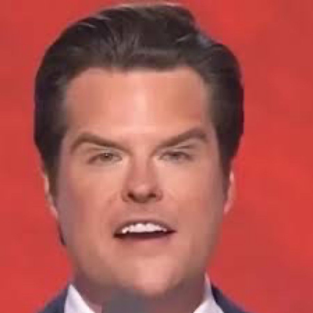 Literally the Botox in Matt Gaetz’s face