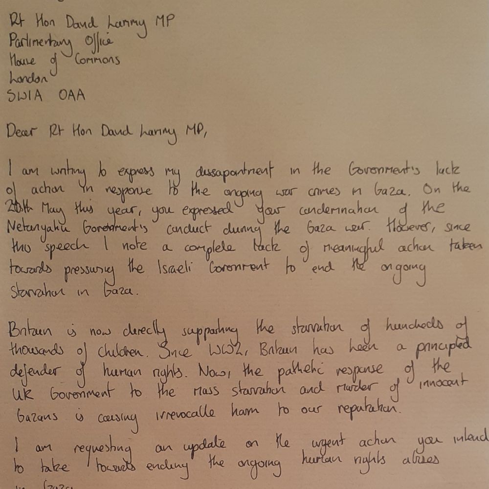 Letters for Gaza