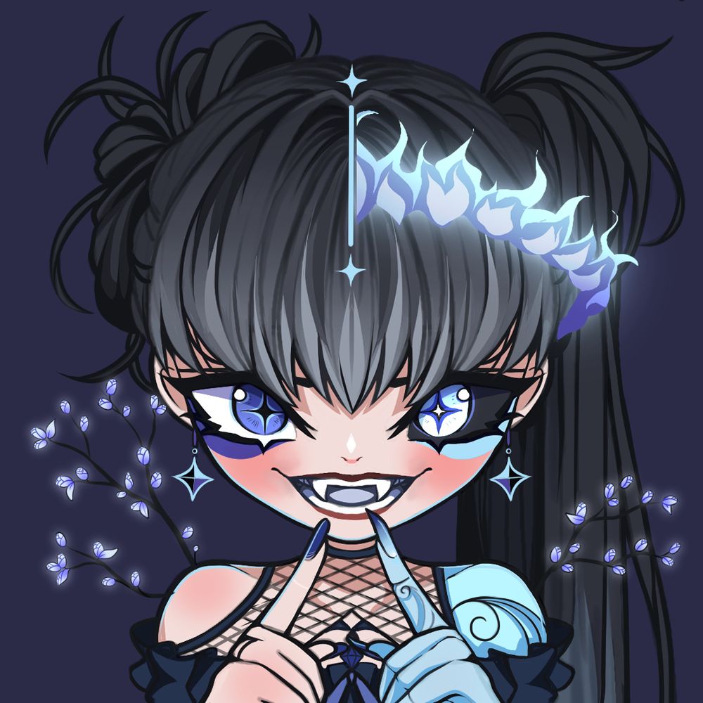 Carmilla Frostbite ❄ Frost Vampire Vtuber