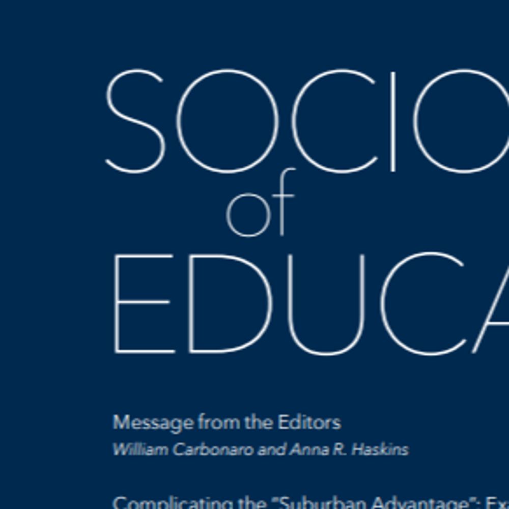 Sociology of Education, ASA journal