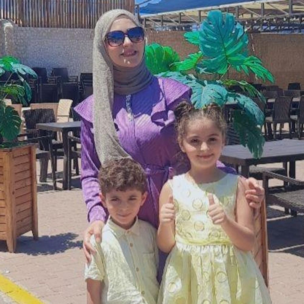 Safaa&her kids From Gaza 🍉