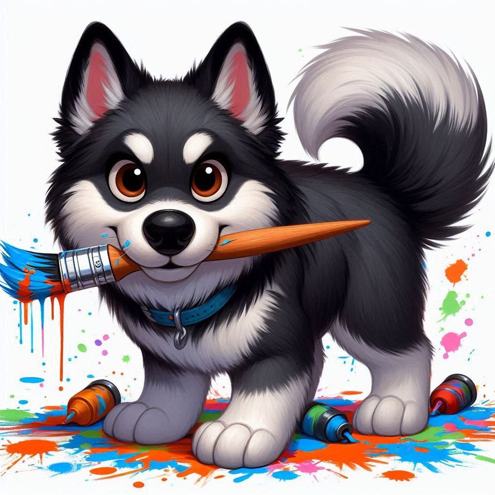 Wolfie and Lexi, CEOs 🐾🎨