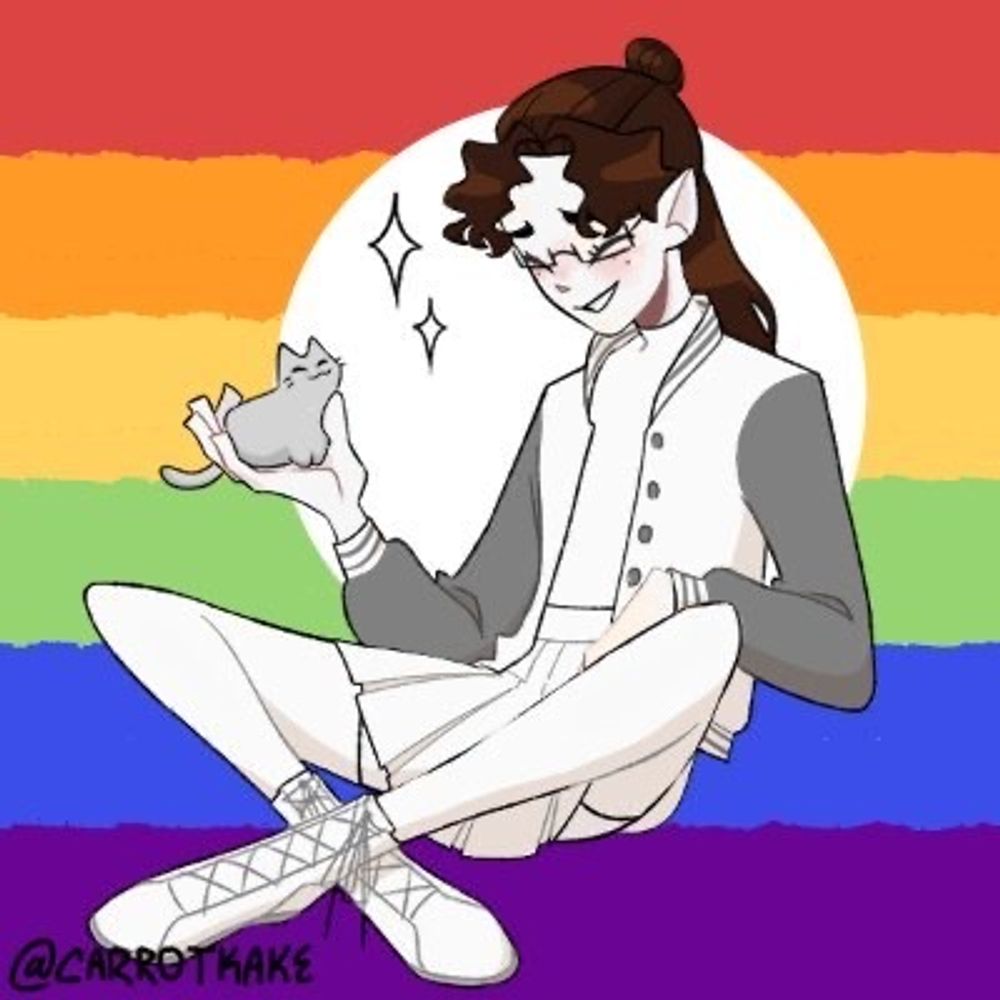 Cat is here 🤔🏳️‍⚧️