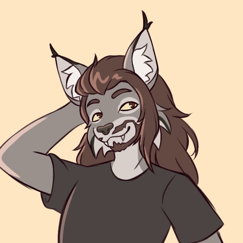 Plastic Cyborg (Bobcat fursona arc) 🚲🚆🚸