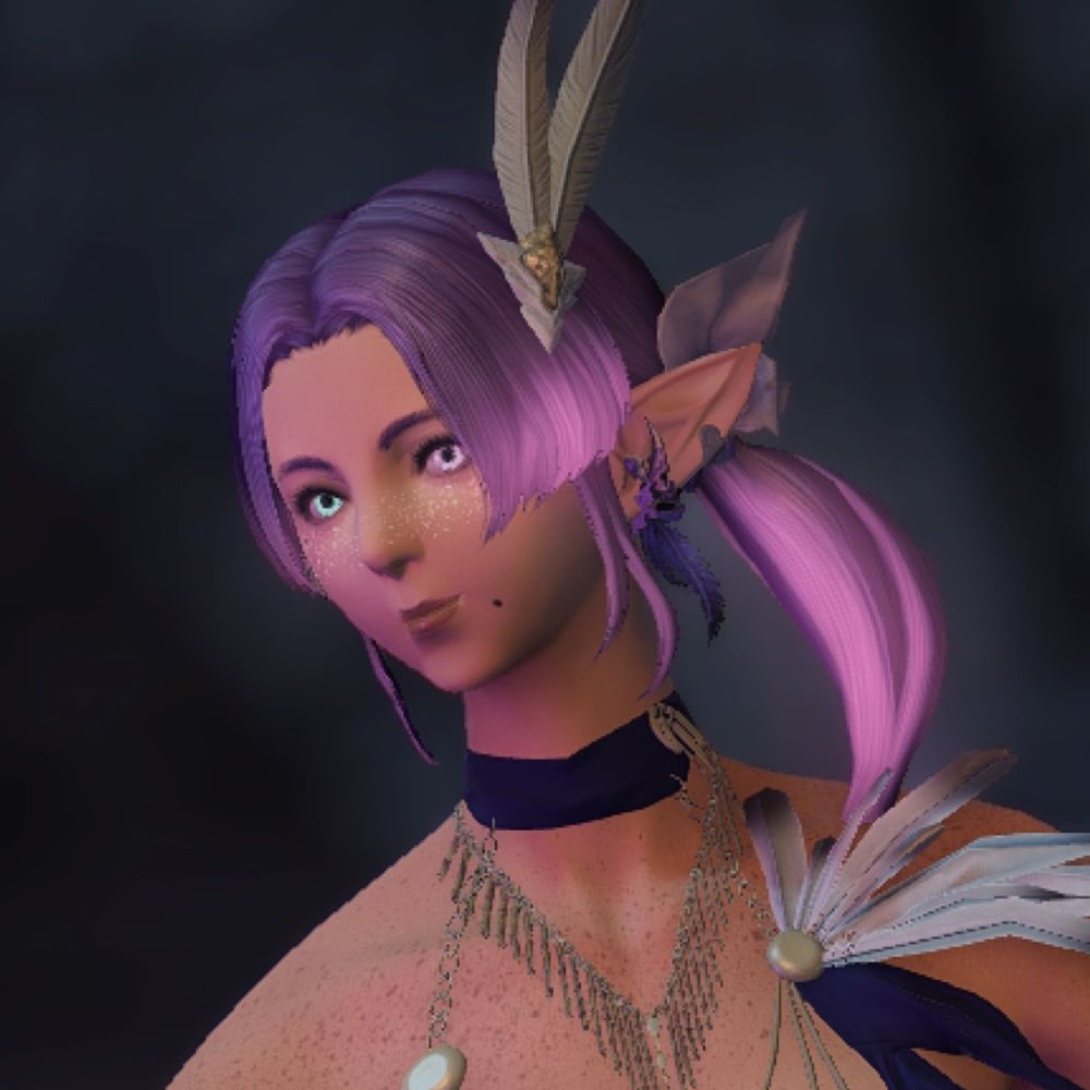 Tall Gay Elezen in love with her Miqo Wife 