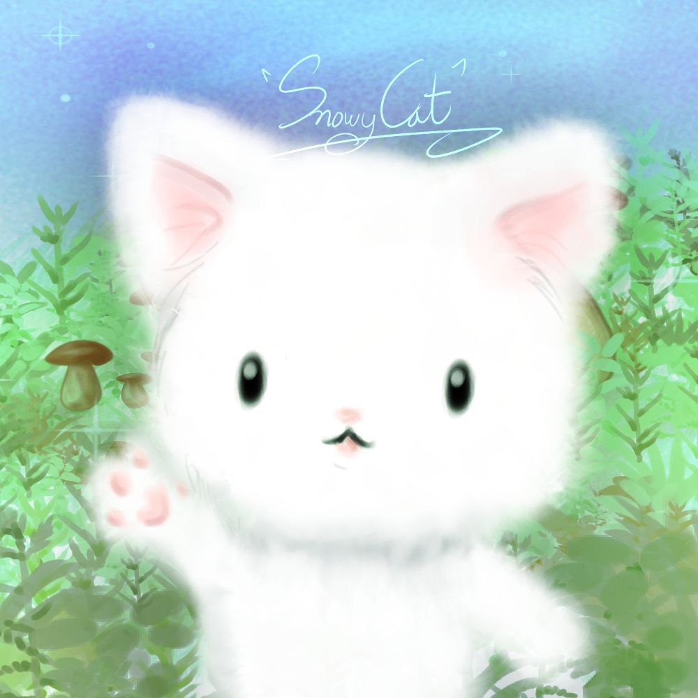 SnowyCat -' w '-