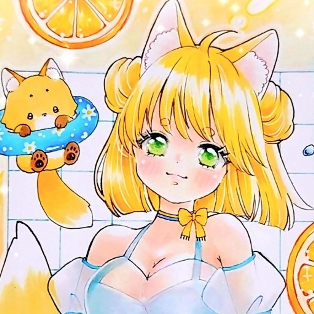 鈴ももな/コピック/水彩
