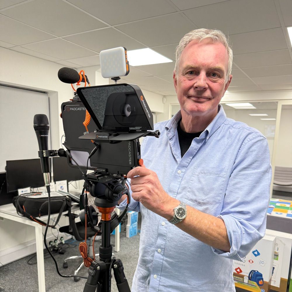 Video guy with a rucksack