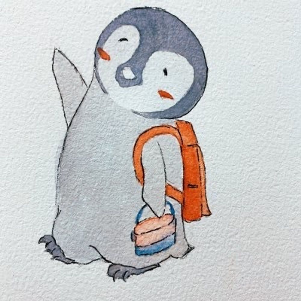 跌倒企鵝