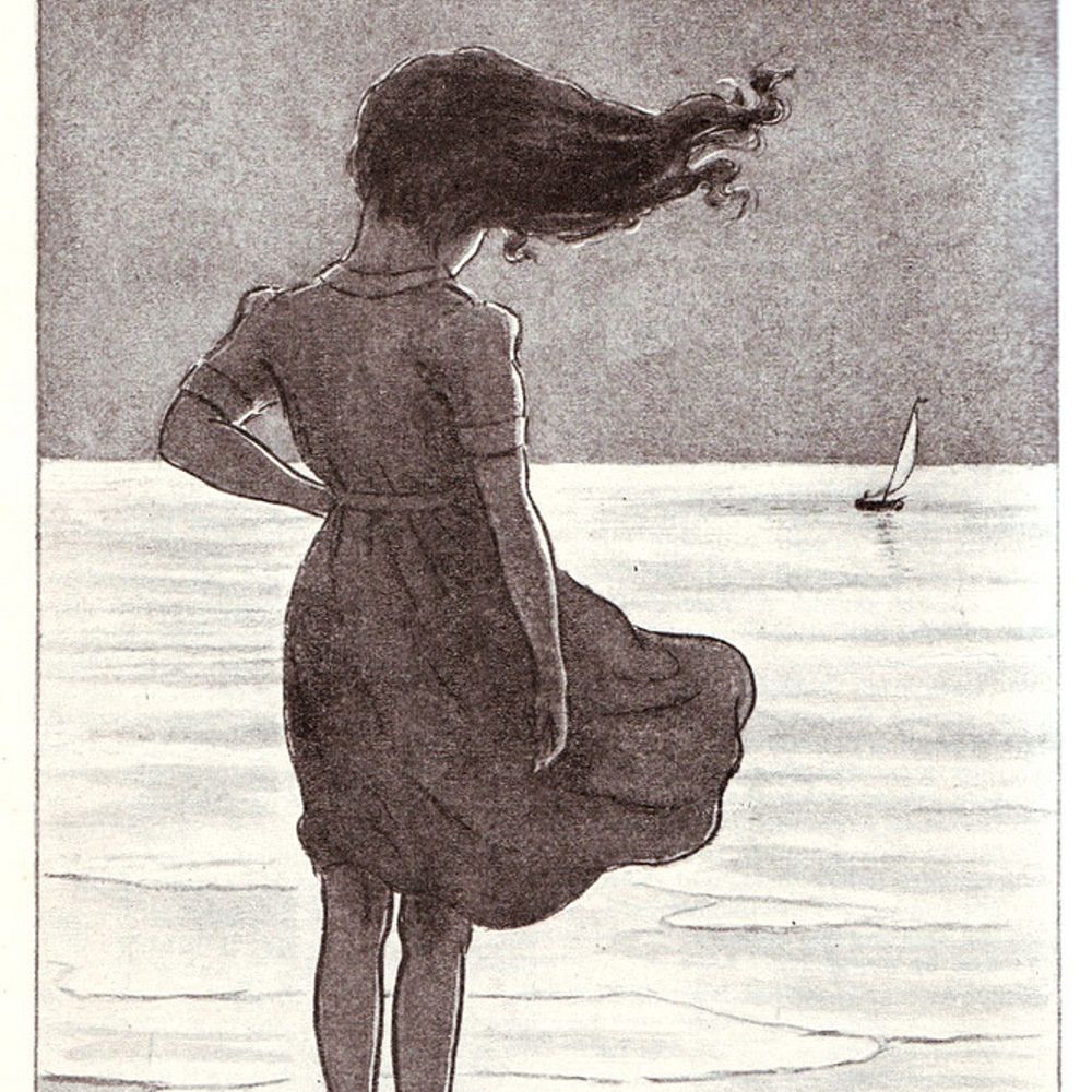 tangled in seaweed