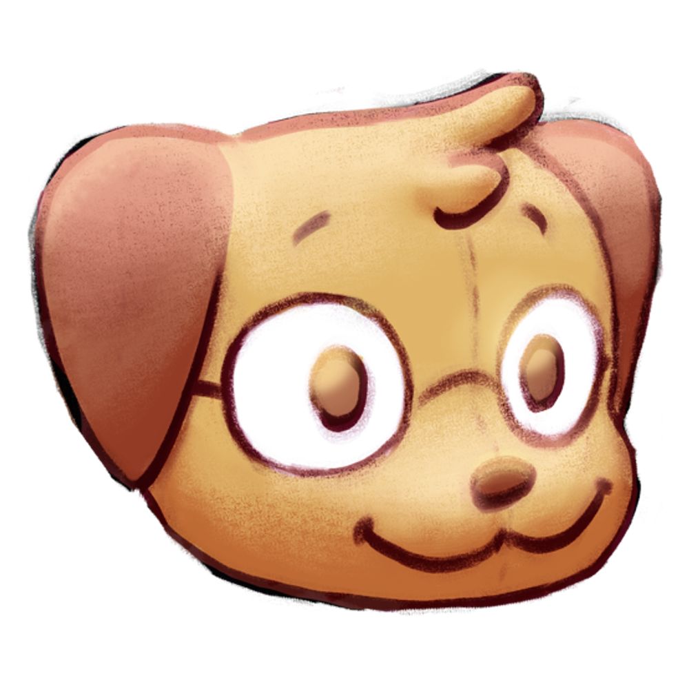 Dog w/ glasses plushie