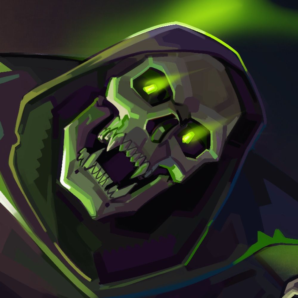 evil shadow skull 💀