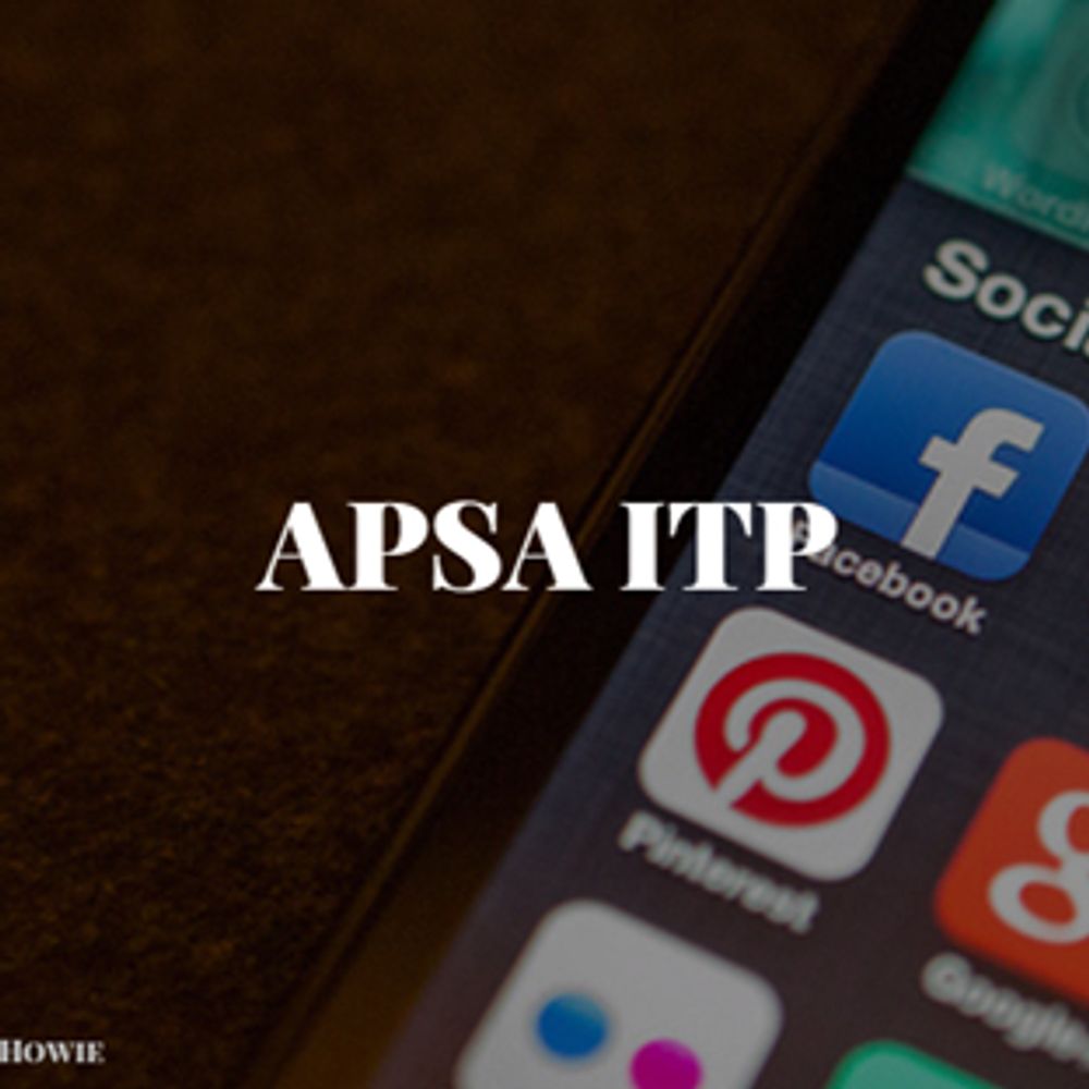 APSA's Organized Section on Information Technology & Politics