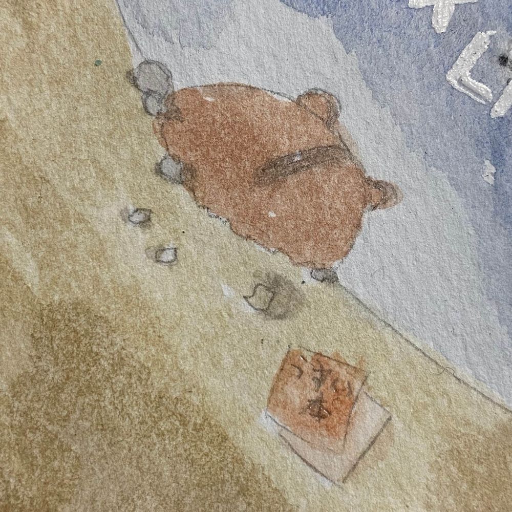 巣穴より空を仰ぎ見るきぬねずさん🐹🌌