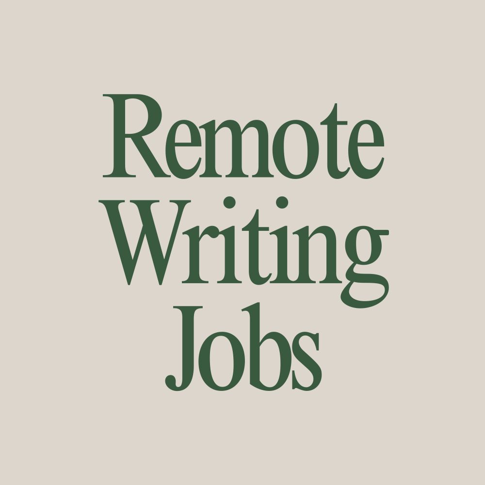 Remote Writing Jobs