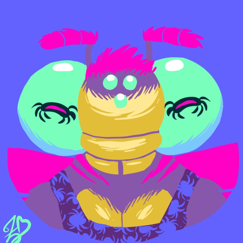 Spidery bee thing (comms open 2/3) =:3