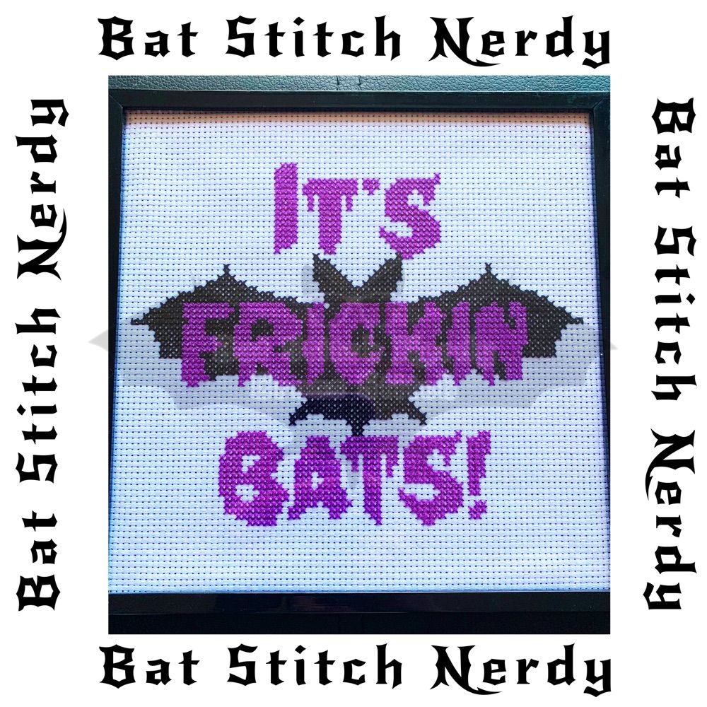 Bat Stitch Nerdy Cross Stitch