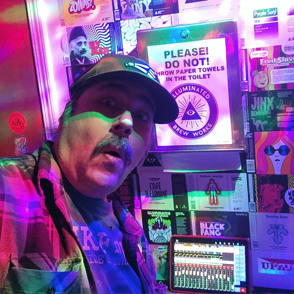 Da Grexican at the mixing console
