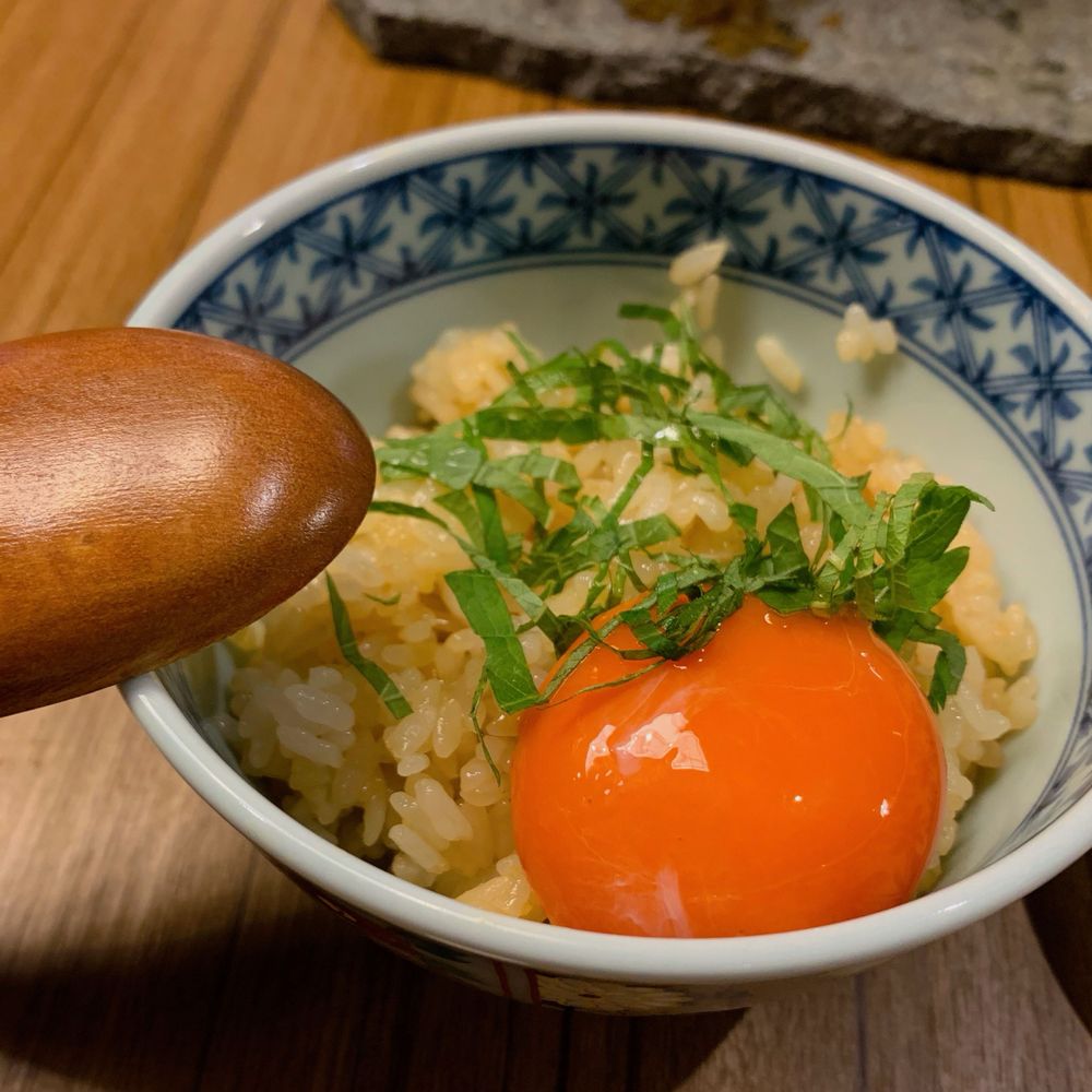 卵かけ唐揚げ