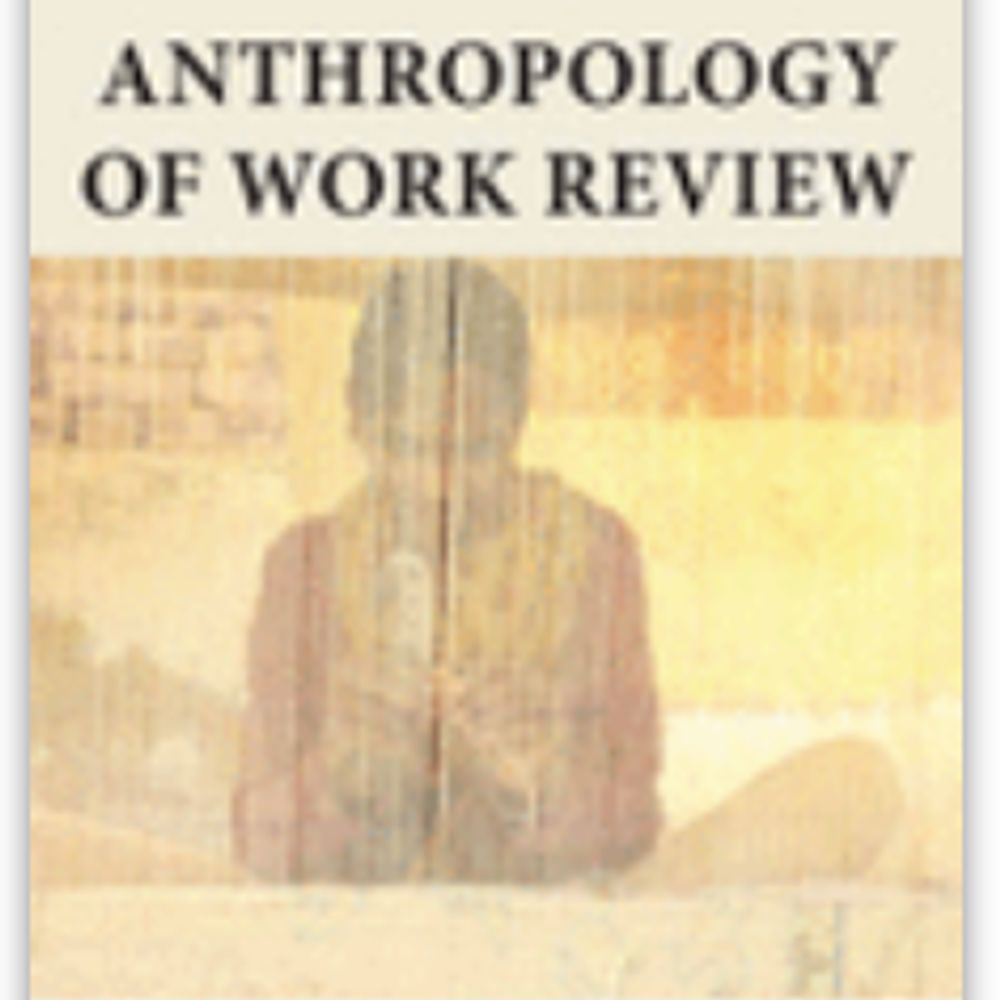 Anthropology of Work Review