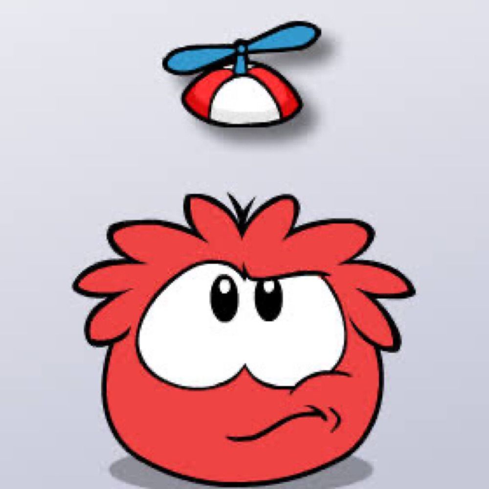 Apenas um puffle vermelho 