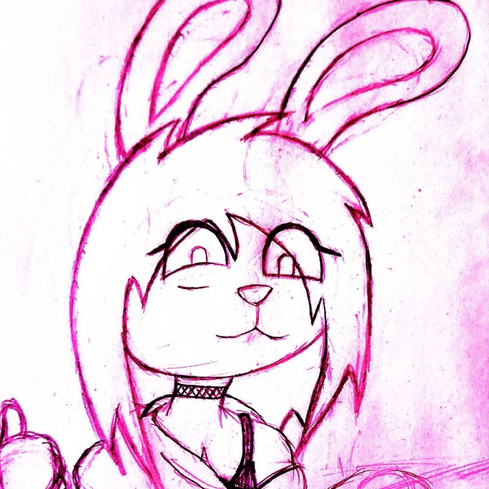 Crazed lil bunny