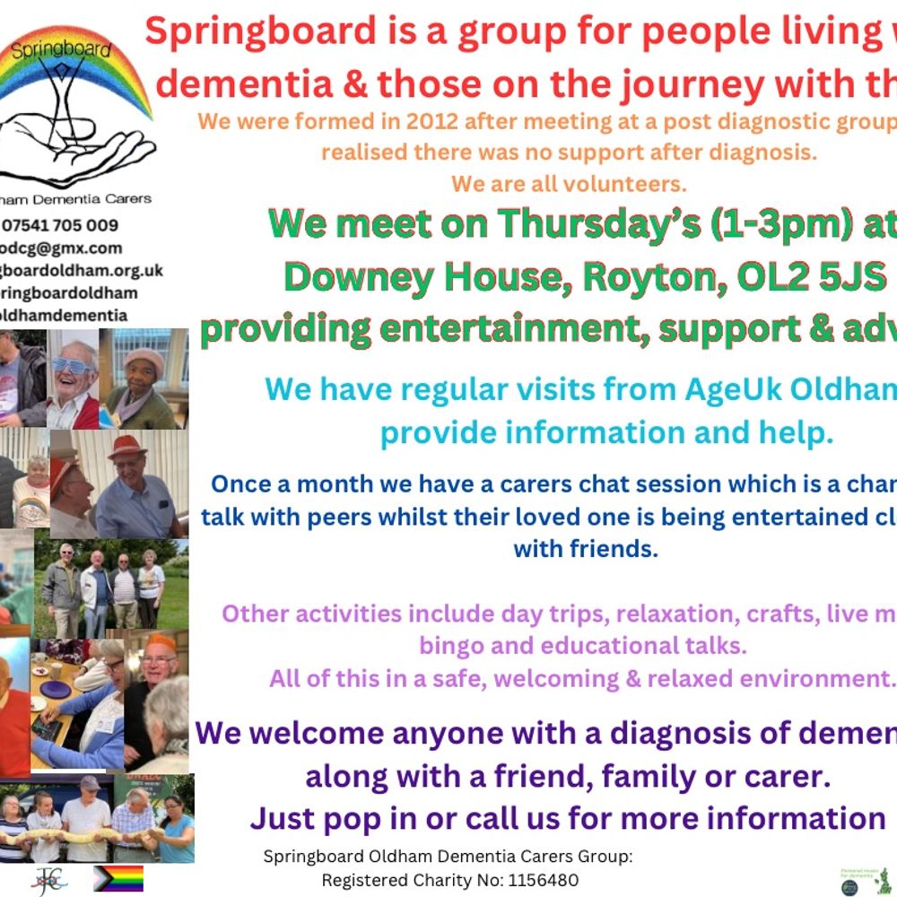 Springboard Oldham Dementia Carers
