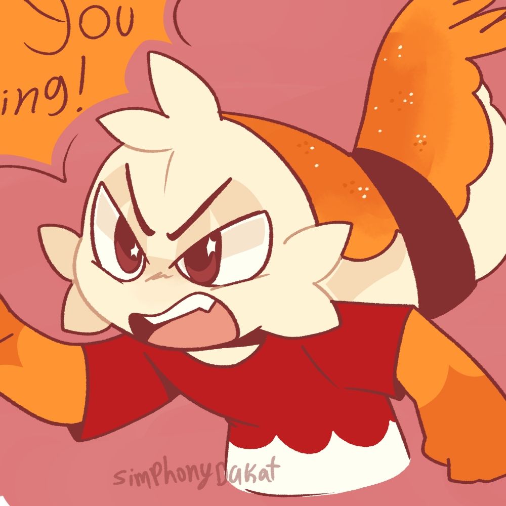 Simphony eats crumbs