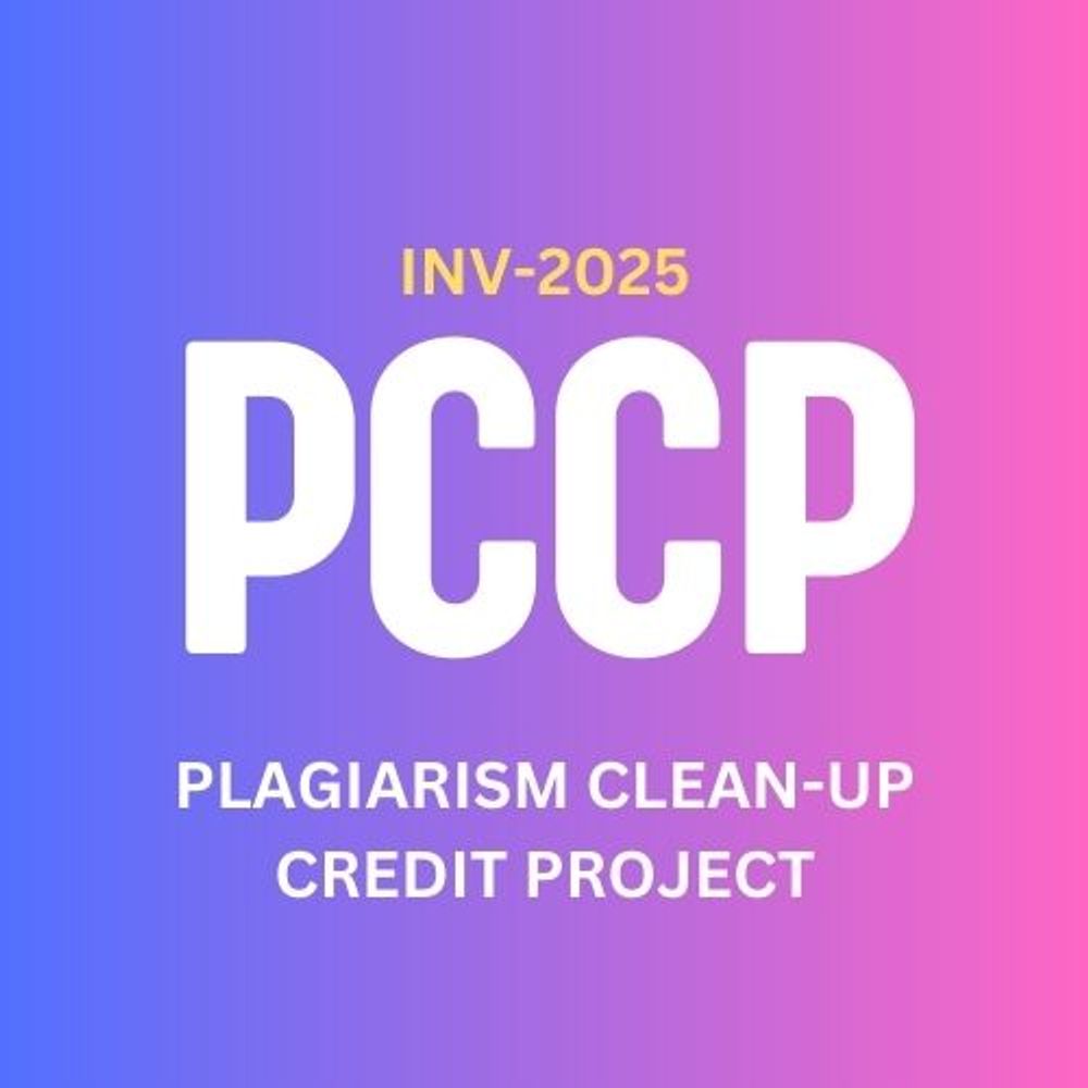 Plagiarism Clean-up Credit Project