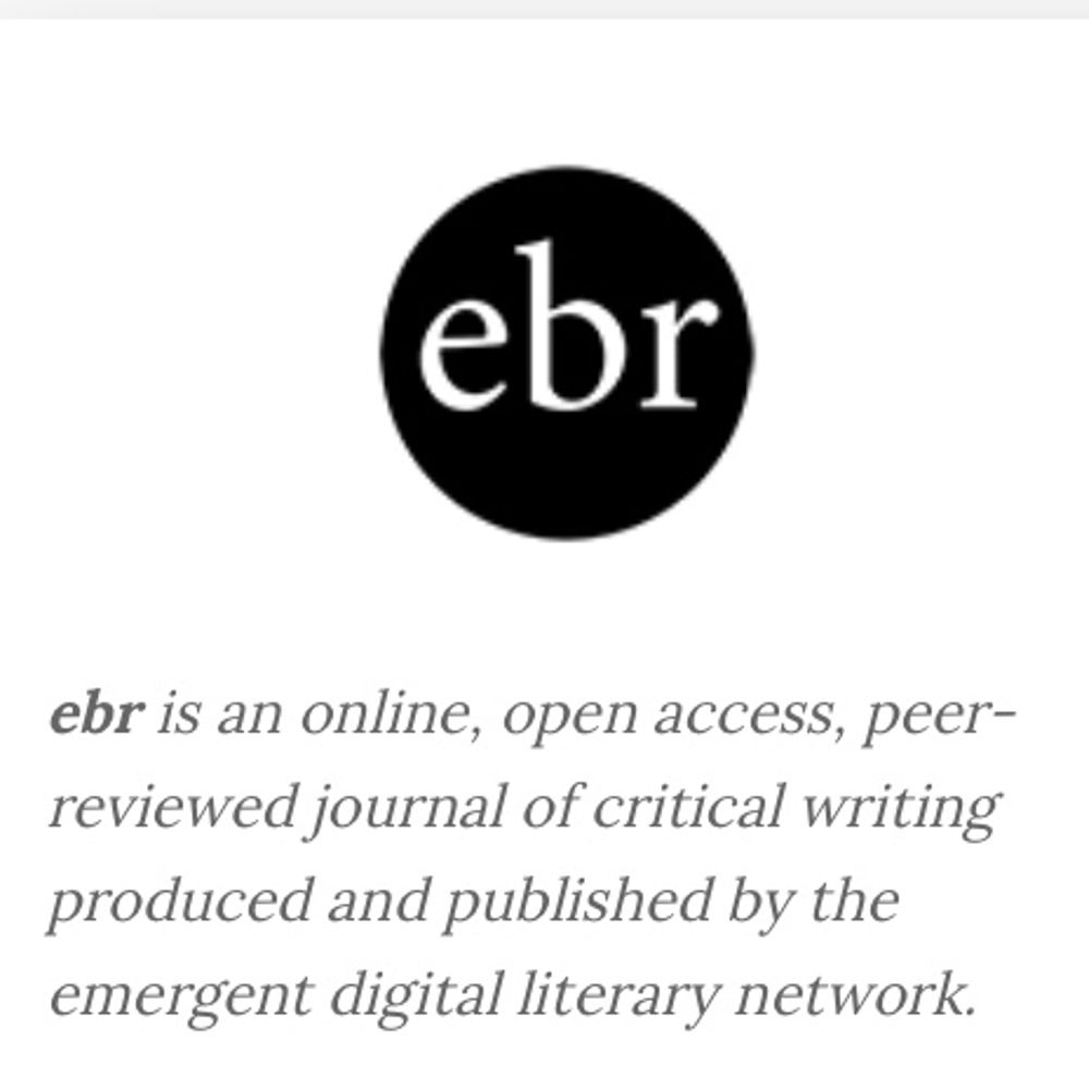 electronic book review