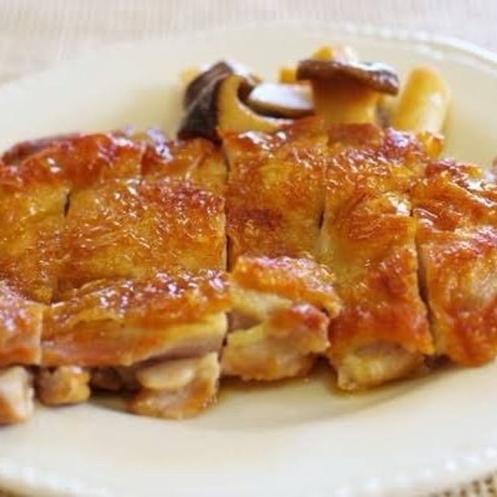 皮パリパリチキンおいしい