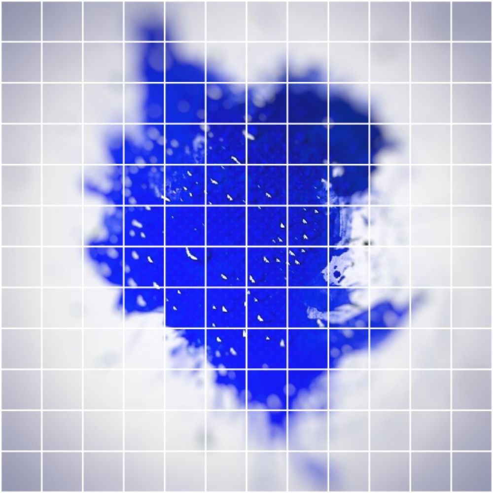 métal bleu profond