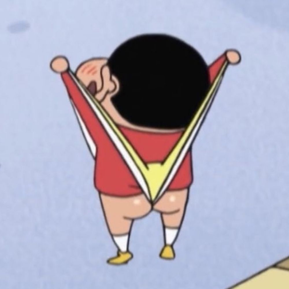 shin chan de calcinha 