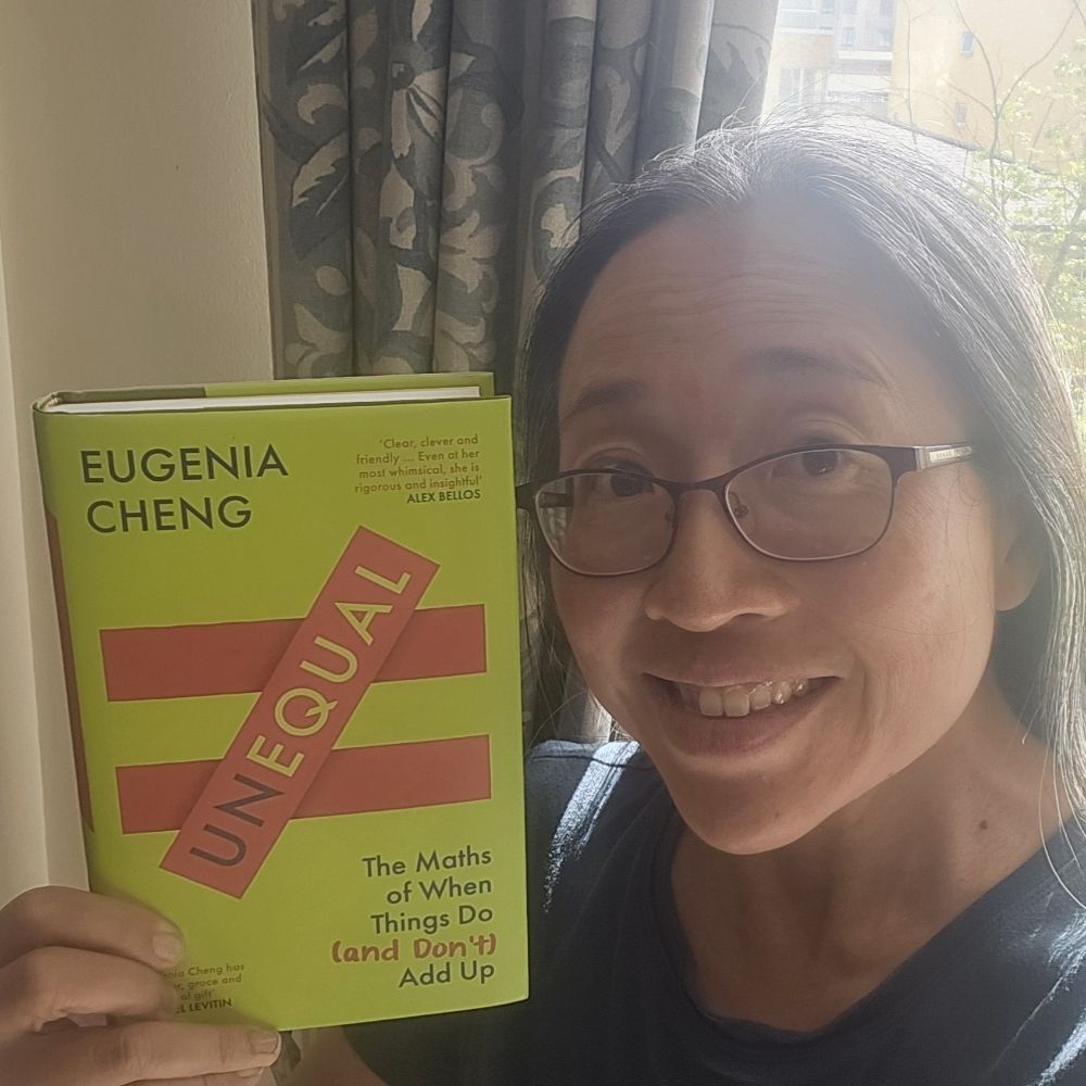 Dr Eugenia Cheng -- no advice please --