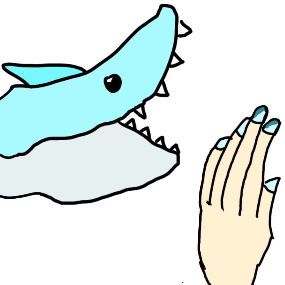 🦈と✋